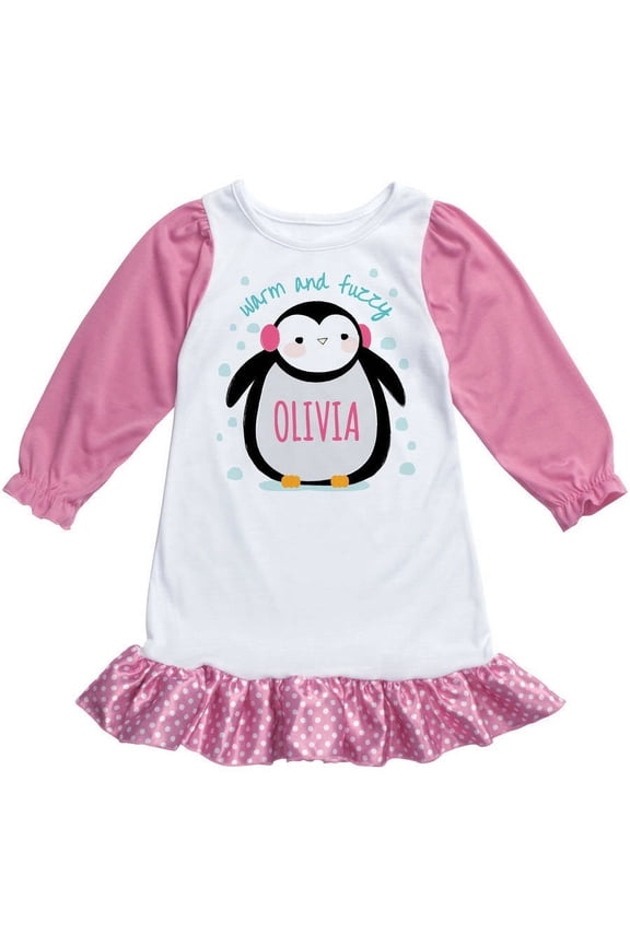 Personalized Penguin Youth Nightgown
