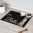 thumbnail image 1 of Personalized Pet Bowl Placemat with Name Picture,Custom Dog & Cat Food Feeding Mat with Non-Slip Backing,Pet Feeding Mats Gifts for Cat & Dog Mom Pet Owner Black 16x24in, 1 of 9
