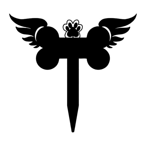 Personalized Pet Memorial Garden Stake, Dog Paw Photo Marker Cross Outdoor for Loss of Dogs and Cats Pet Remembrance Gifts Custom Plaque Stake