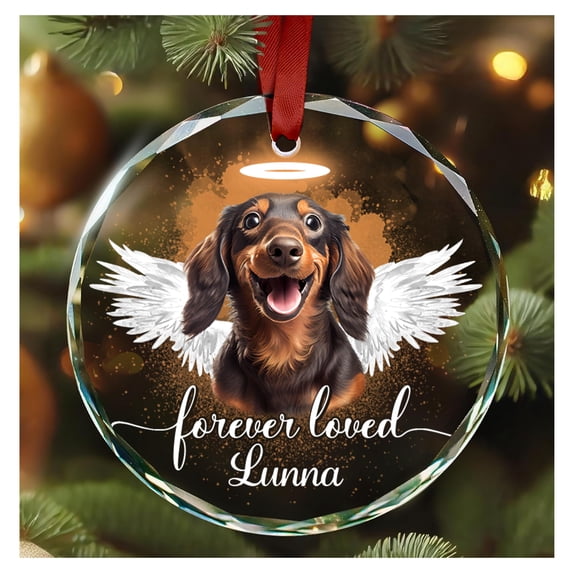 Personalized Pet Memorial Ornament Gifts Dog Remembrance - Forever ...