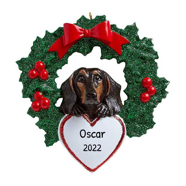 Personalized Pet Ornaments 2023 Custom Dog Ornament 2023 Dog Christmas Ornaments Black