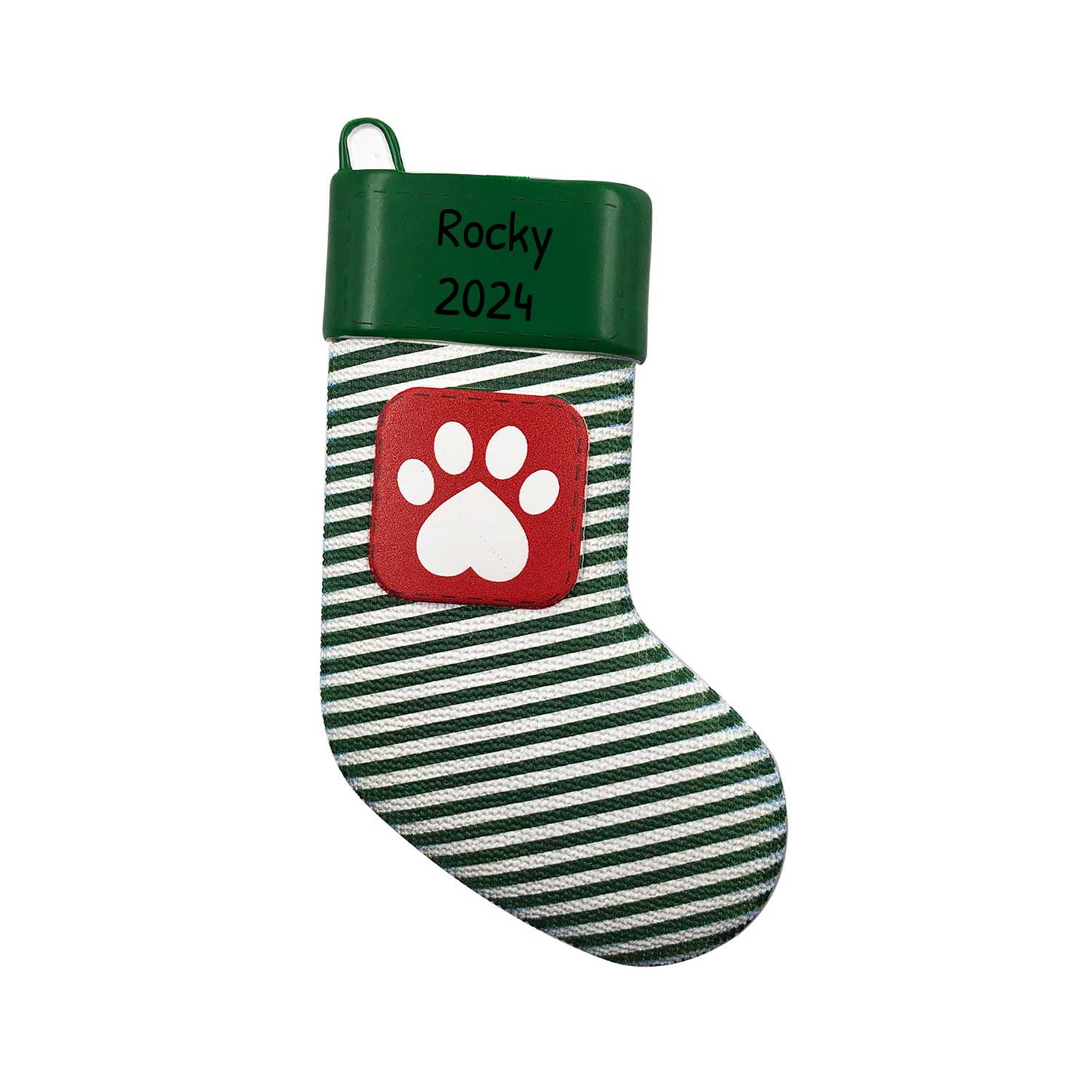 Personalized Pet Ornaments 2024 Custom Dog Ornament 2024 Doggy Paw