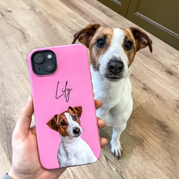 Personalized Pet Photo Phone Case: Custom Dog & Cat Picture Cover Designed for iPhone 17, 16 & Samsung S26 Ultra