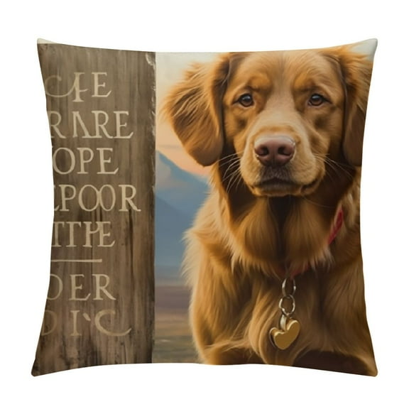 Personalized Pet Picture Memorial Pillow with Insert Double-Sided Printed Sympathy Gifts for Loss of Dog - Remembrance Gifts - Custom Pet Photo Memorial Gifts Pillow Sofa Home Decor