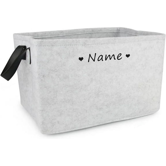 Personalized Pet Toy Storage Basket, Cat and Dog Toy Storage Box, Personalized Dog Toy Basket, Dog Toy Basket