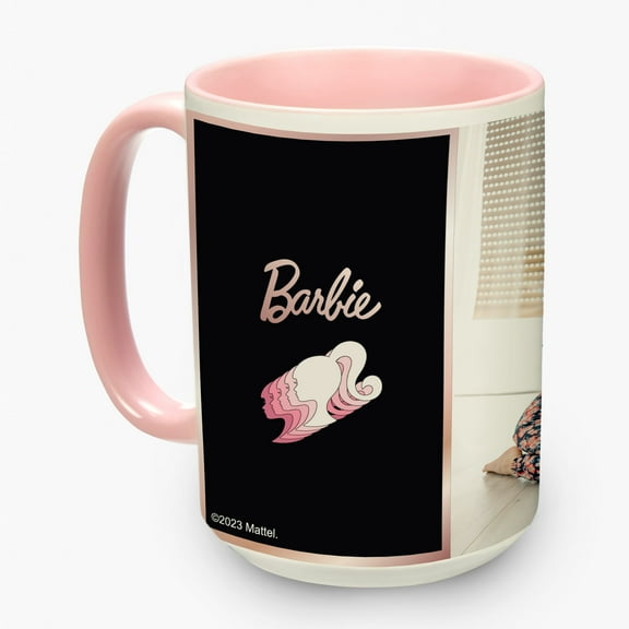 Personalized Photo 15 oz Pink Barbie Mug, Radiate Kindness,
