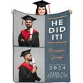 thumbnail image 1 of Personalized Photo Blanket Custom Blanket for Family Heart Blanket Birthday Gifts Graduation Gifts Wedding Gifts, 1 of 6