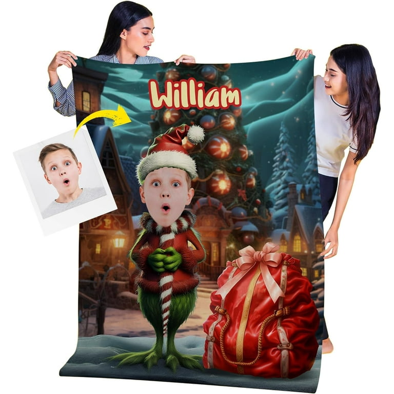Personalized Photo Blanket Superhero Blankets for Boys 6 Year Old Boy Gifts Kids Customized Blanket with Pictures 30 x 40 Birthday Graduation Ideas for Him Get Photo Blanket KC22 Walmart