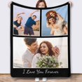 thumbnail image 1 of Personalized Photo Blankets Customized Throw Blankets with Picture Birthday Christmas Anniversary Valentines Mother's Day Gifts for Mom Women Best Friends Couple 6 Pictures Blankets, 1 of 5
