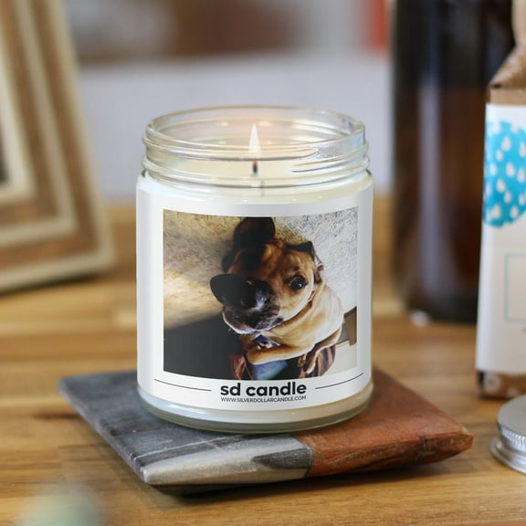 Personalized Photo Candles - Custom Photo Candle - 9/16oz 100% All-Natural Soy Wax Handmade Custom Candle