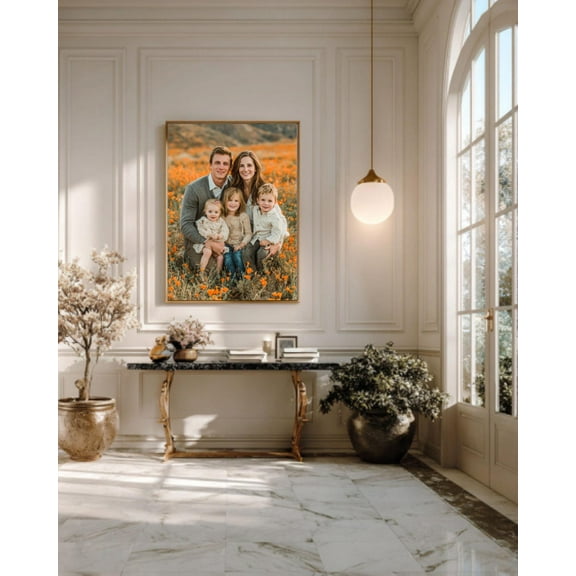 Personalized Photo Canvas Print: Custom Framed Wall Art, F178, Unframed Poster Size 24x36