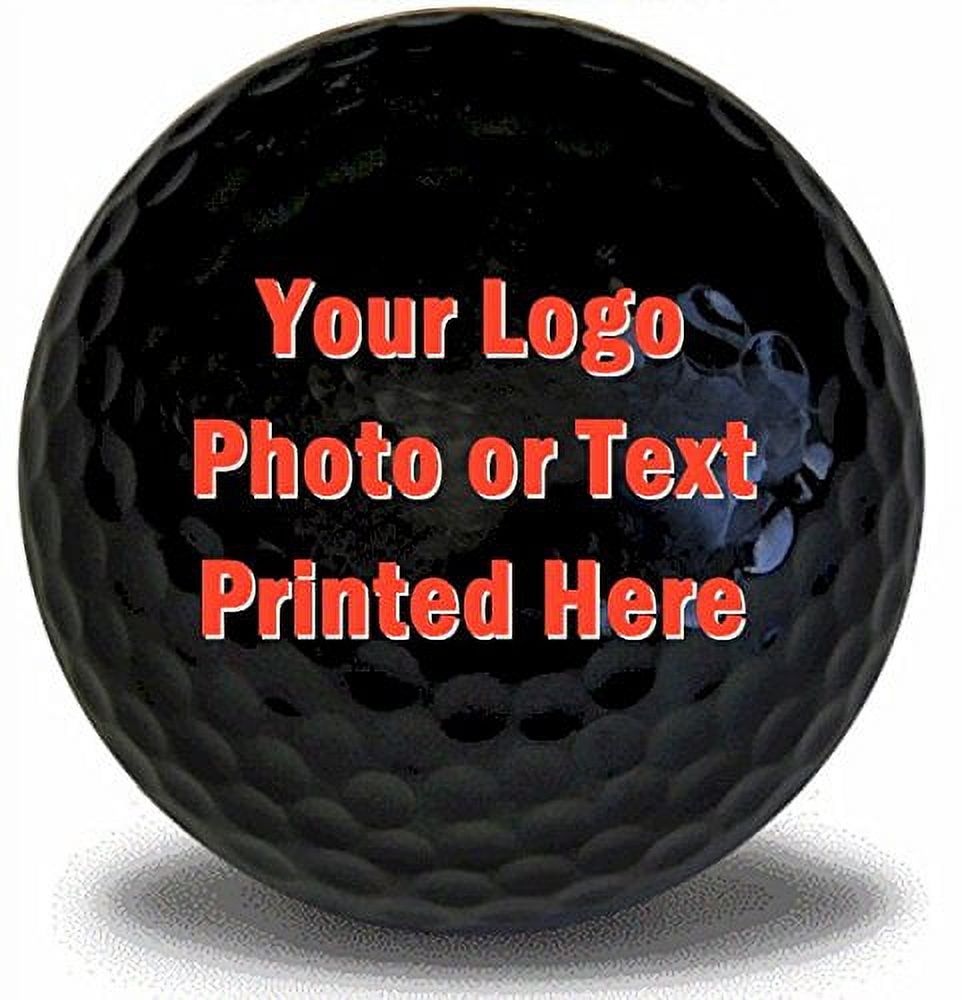 Personalized Photo Golf Balls, Black, 12 Pack - image 1 of 1