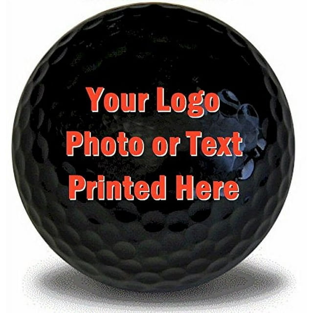 Personalized Photo Golf Balls, Black, 12 Pack