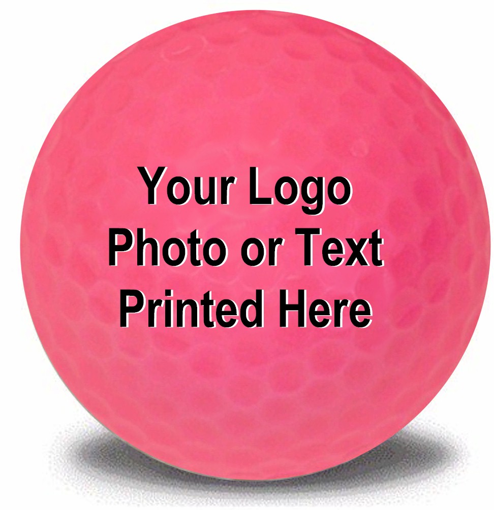 Personalized Photo Golf Balls, Pink, 12 Pack - image 1 of 3