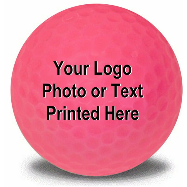 Personalized Photo Golf Balls, Pink, 12 Pack