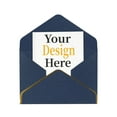 thumbnail image 1 of Personalized Photo Greeting Card with Envelope - Custom Greeting Card with Your Own Picture, Logo, or Text for Christmas, Birthdays, Weddings, and Holidays - Dark Blue - 1 Pcs, 1 of 10