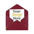 thumbnail image 1 of Personalized Photo Greeting Card with Envelope - Custom Greeting Card with Your Own Picture, Logo, or Text for Christmas, Birthdays, Weddings, and Holidays - Dark Red - 1 Pcs, 1 of 10