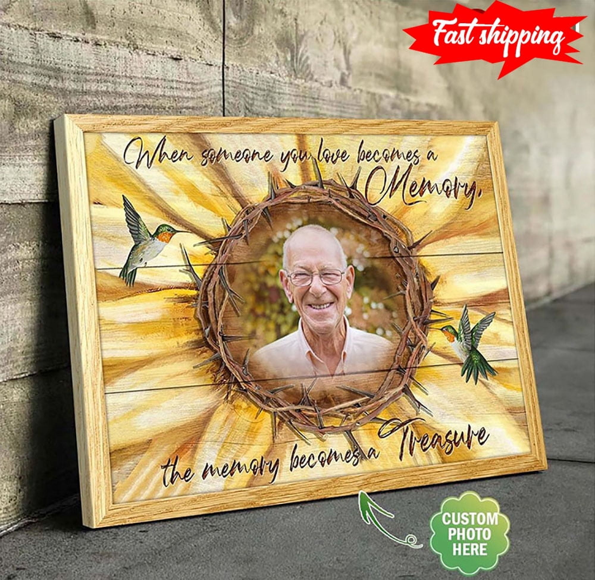 Personalized Photo Hummingbirds Flying Around Crown Of Thorns When ...