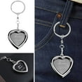 thumbnail image 1 of Personalized Photo Keychain Custom Picture Frame Alloy Keyring Gift for Couples, 1 of 5