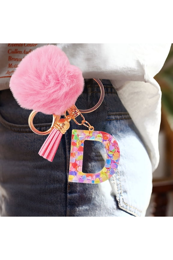 Personalized Photo Keychain with English Letters, Durable Leather Pendant for Travel, Birthday Gifts, Thank You Keychain for Graduation and Parties