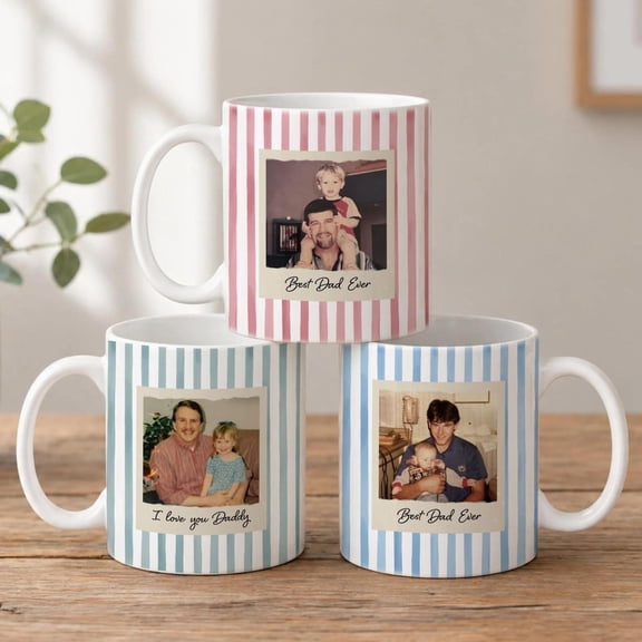 Personalized Photo Mug For Dad, Custom Father'S Day, Bekilab, 11oz-15oz Mug