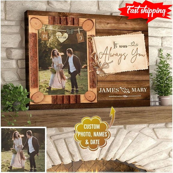 Personalized Photo, Name & Date It Was Always You 11 x 17 Inch Poster
