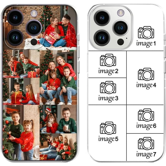 Personalized Photo Phone Case, with iPhone 16 15 14 13 12 Pro Max Plus Mini , Custom Picture Design Your Own Collage Phone Cover for Family Friends Couple Gift Compatible (1 Photo)