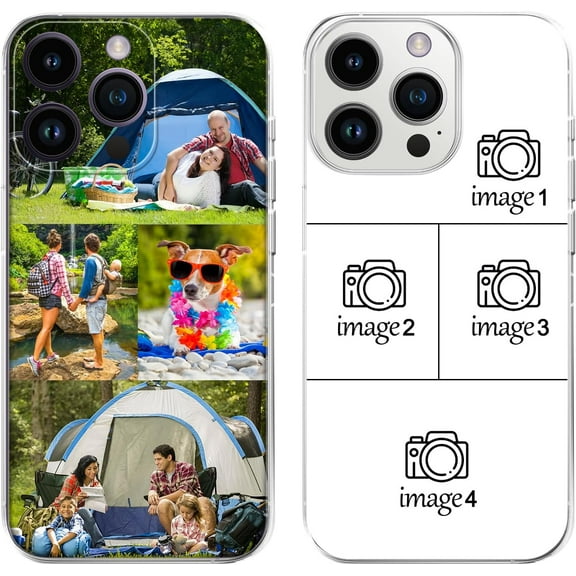 Personalized Photo Phone Case, with iPhone 16 15 14 13 12 Pro Max Plus Mini , Custom Picture Design Your Own Collage Phone Cover for Family Friends Couple Gift Compatible (1 Photo)
