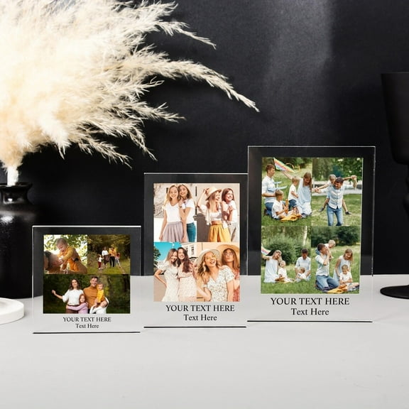 Personalized Photo Print Acrylic Block Plaque, Custom Family Photo Gift, Memories Image Plaque, Home Keepsake Decoration