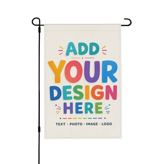 Personalized Photo and Text Garden Flag For Outdoor Yard and Lawn Decor Double Sided 12x18 in