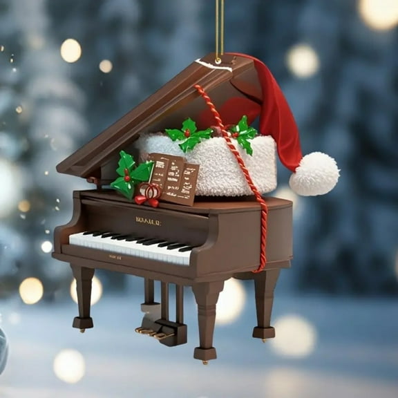 Personalized Piano Ornament for Christmas Tree Decoration, New Music Instrument Keyboard Ornament, Christmas Surprise Gift for Piano & Music Lovers, Pianist, Music Teacher, Instrument Player
