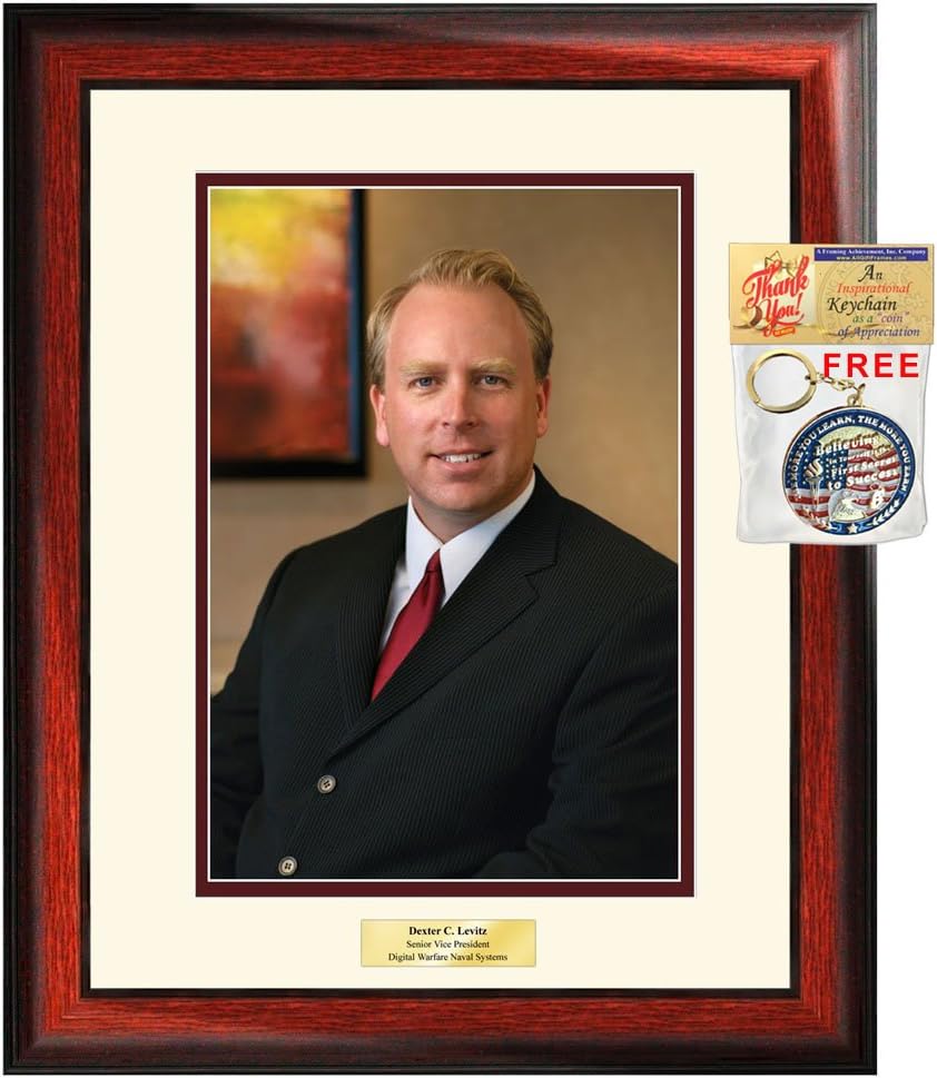 Personalized Picture Frame Satin Mahogany 8x10 Photo Wood Plaque Wall