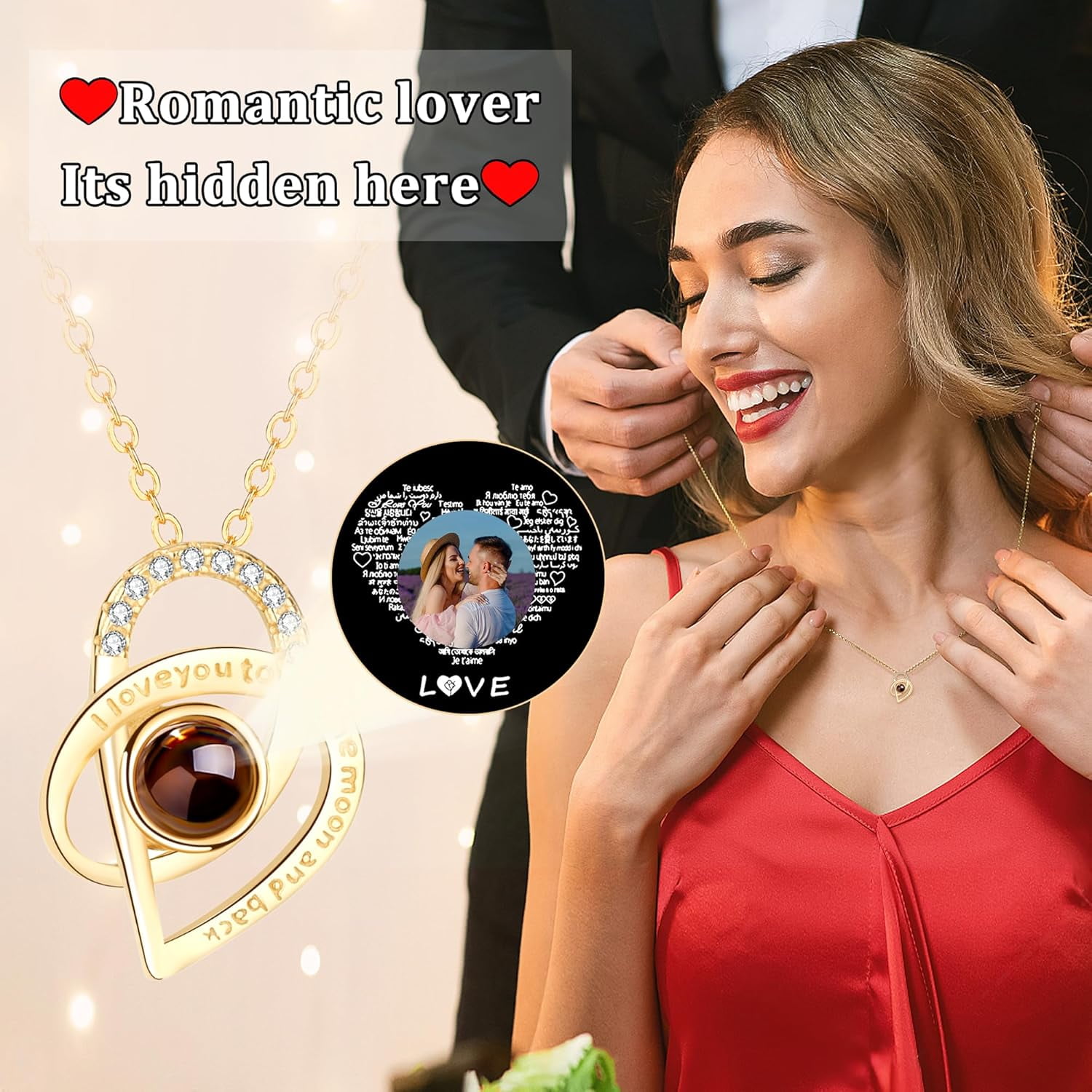 Personalized Picture Necklace Projection Necklace With Photo Inside — free download