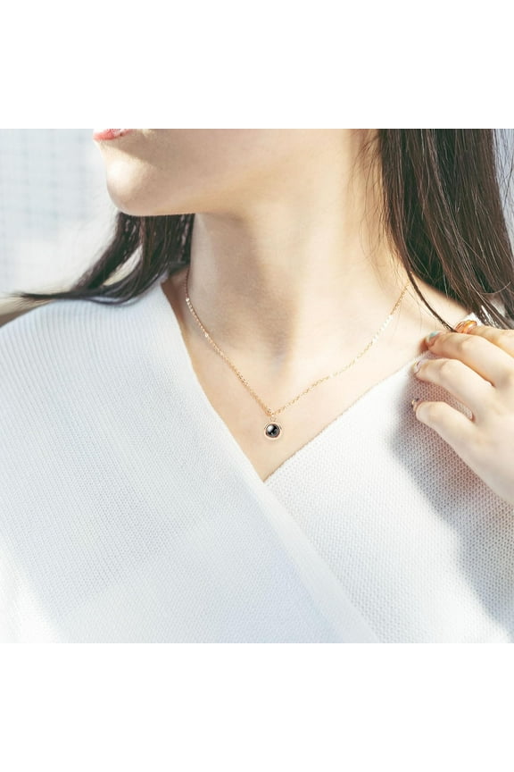 Personalized Picture Necklace Projection Necklace With Photo Inside - Custom Photo Pendant Necklace - Birthday Gifts For Mom Wife Valentines Love Memorial Gifts For Girlfriend Birthday[o867]