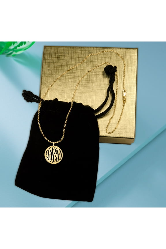 Personalized Pierced Monogram in 14kt Gold Plated Sterling Silver or Sterling Silver