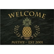 Personalized Pineapple Welcome Doormat