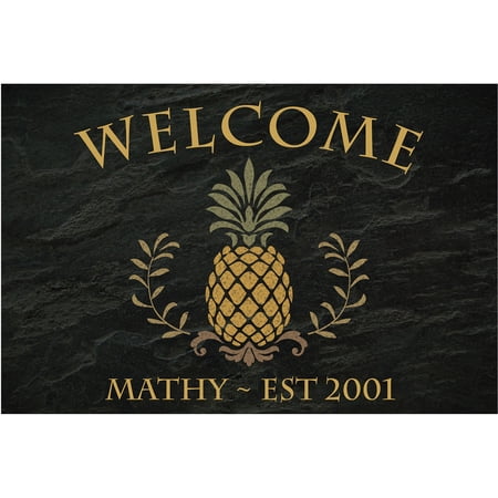 Personalized Pineapple Welcome Doormat