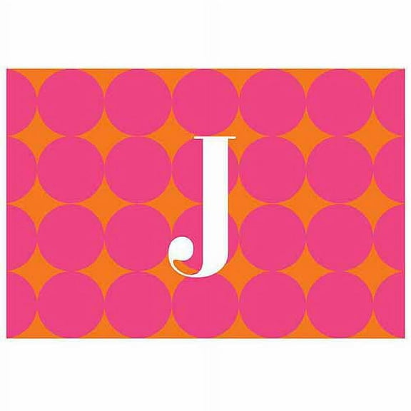 Personalized Pink Polka Dots Doormat