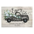 thumbnail image 1 of Personalized Planet 27x18 Enjoy the Ride Together Vintage Pickup Truck Personalized Doormat on Durable Indoor Outdoor 1/4" Thick Low Profile Mat with Non Slip Rubber Backing, 1 of 7