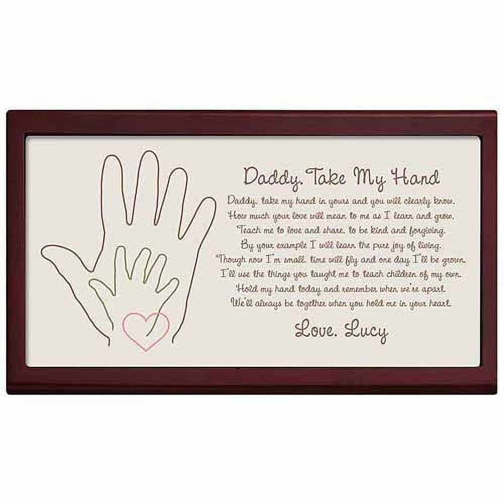 Personalized Planet Daddy Take My Hand Keepsake Box, Personalizable