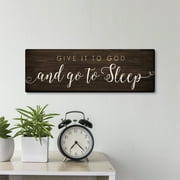 Personalized Planet Give It To God And Go To Sleep 6” x 18” Canvas Art Prints