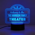 thumbnail image 1 of Personalized Planet Home Family Theather Multicolor LED Night Light with Custom Name Laser Engraved on Acrylic Design Insert, 1 of 5