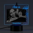 thumbnail image 1 of Personalized Planet I Love Us Photo Frame and Multicolor LED Night Light with Custom Personalization Laser Engraved on Acrylic Design Insert | Holds 4x6 Photo, 1 of 3