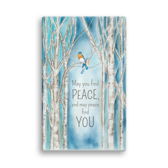 Personalized Planet May You Find Peace Canvas Print | Wall Art for Kitchen, Office, Hallway or Family Room | Ready to Hang | 10x16