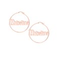 thumbnail image 1 of Personalized Planet Old English Name Hoop - Medium, 1 of 2