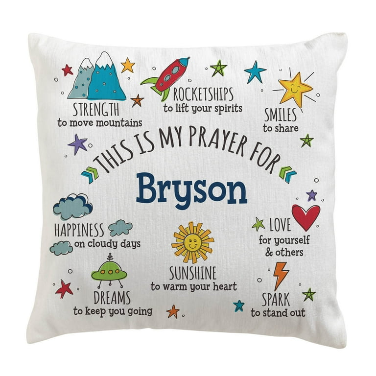 Personalized Planet This Is My Prayer For You Throw Pillow with