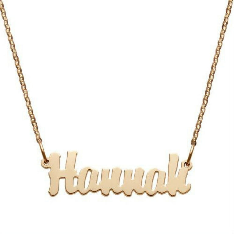 10k gold name necklace walmart deals