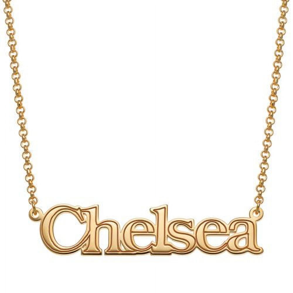 10k gold name necklace walmart discount