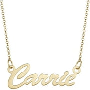 Personalized Planet Women's 14kt Gold-Plated Sterling Hollywood Nameplate Necklace, 18"