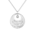 thumbnail image 1 of Personalized Planet Women's Engraved Nesting Circles with Birthstone Necklace, 1 of 4